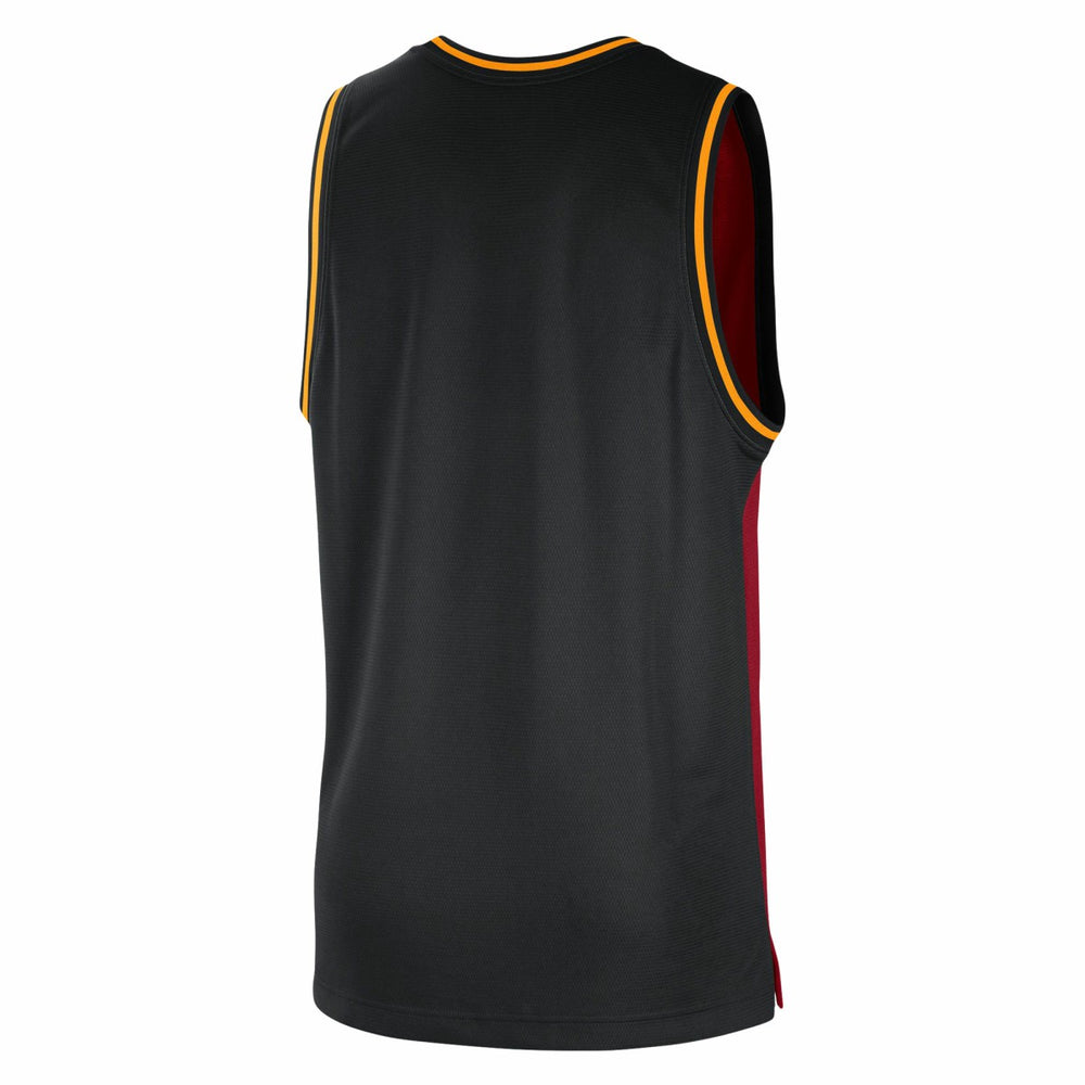 Miami Heat Courtside Versus Force Split DNA Performance Mesh Tank Top - Red/Black outlet