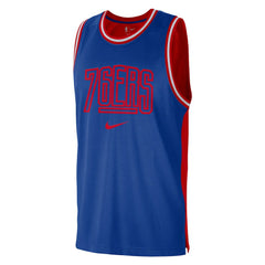 Philadelphia 76ers Courtside Versus Force Split DNA Performance Mesh Tank Top sale - Royal/Red online