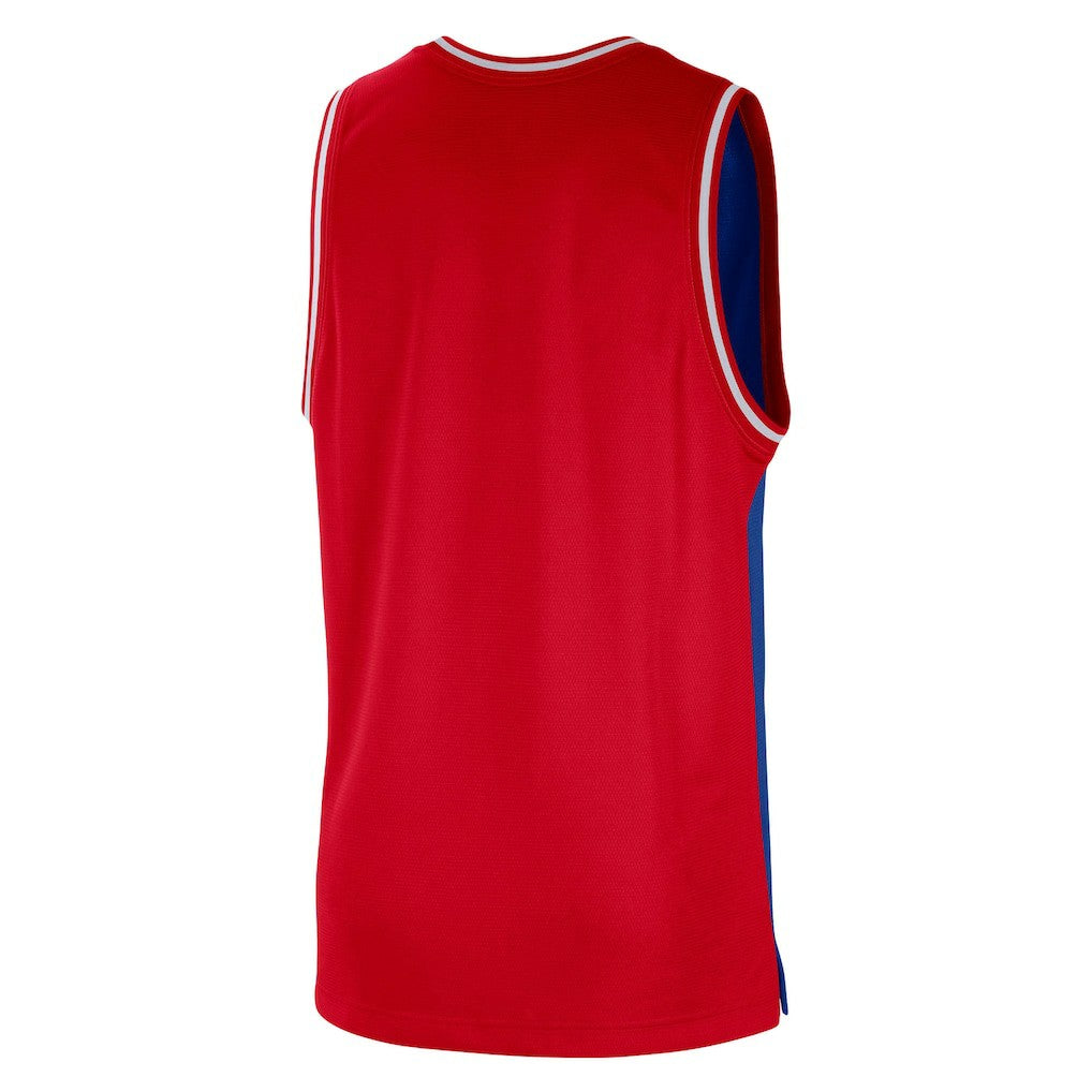 Philadelphia 76ers Courtside Versus Force Split DNA Performance Mesh Tank Top sale - Royal/Red online