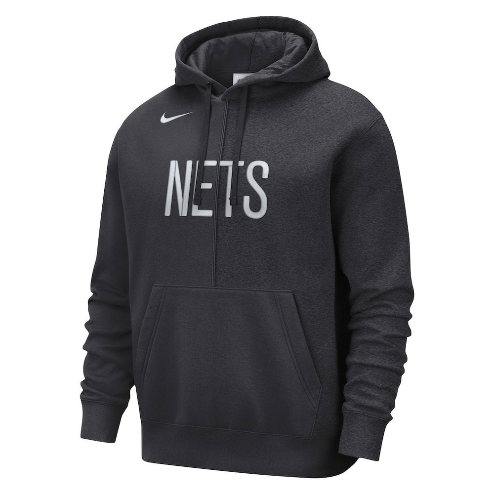 Brooklyn Nets Courtside Versus Stitch Split Pullover Hoodie - Anthracite discount