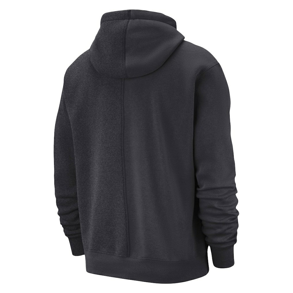 Brooklyn Nets Courtside Versus Stitch Split Pullover Hoodie - Anthracite discount