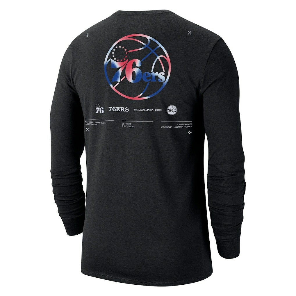 Philadelphia 76ers Essential Air Traffic Control Long Sleeve T-Shirt - Black outlet