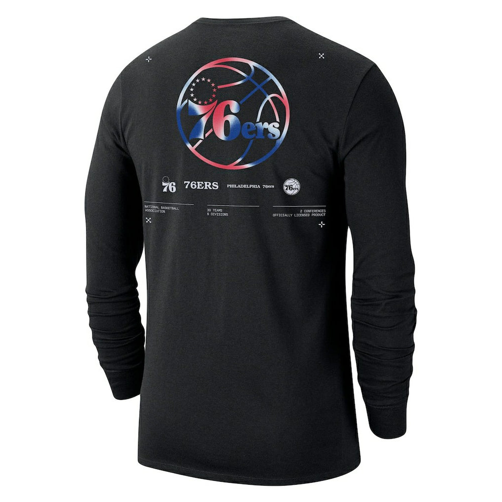 Philadelphia 76ers Essential Air Traffic Control Long Sleeve T-Shirt - Black outlet