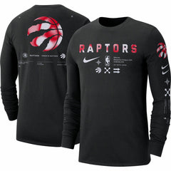 Toronto Raptors Essential Air Traffic Control Long Sleeve T-Shirt - Black on sale