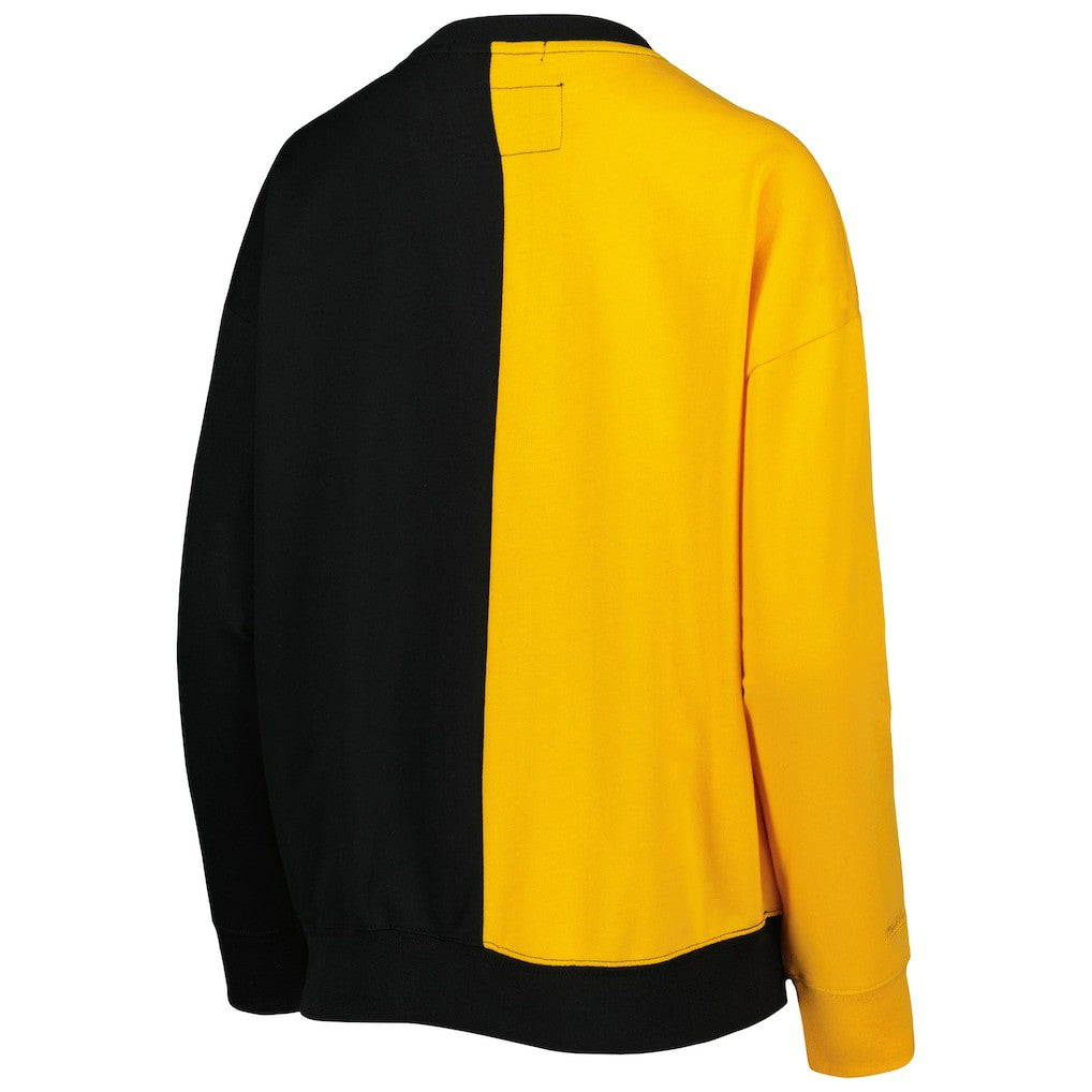 Pittsburgh Steelers Women's Big Face Pullover Sweatshirt - Black/Gold discount