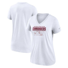 Washington Commanders Women's Hometown Collection Tri-Blend V-Neck T-Shirt - White online