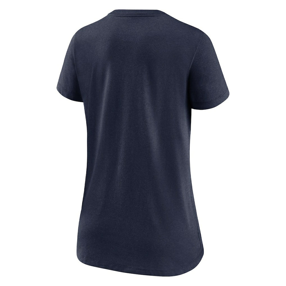 New England Patriots Women's Hometown Collection Tri-Blend V-Neck T-Shirt - Navy for sale