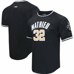 Tyrann Mathieu New Orleans Saints Pro Standard Mesh Player Name & Number Top - Black on sale