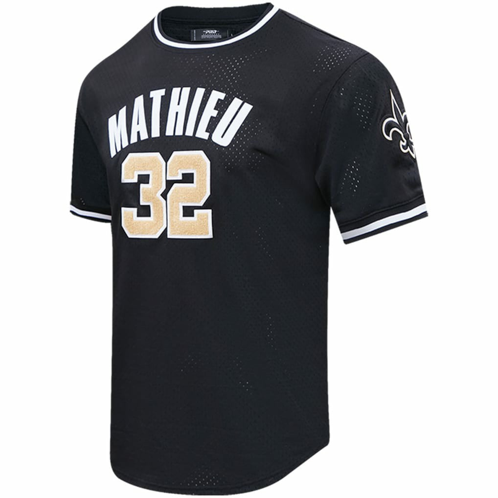 Tyrann Mathieu New Orleans Saints Pro Standard Mesh Player Name & Number Top - Black on sale