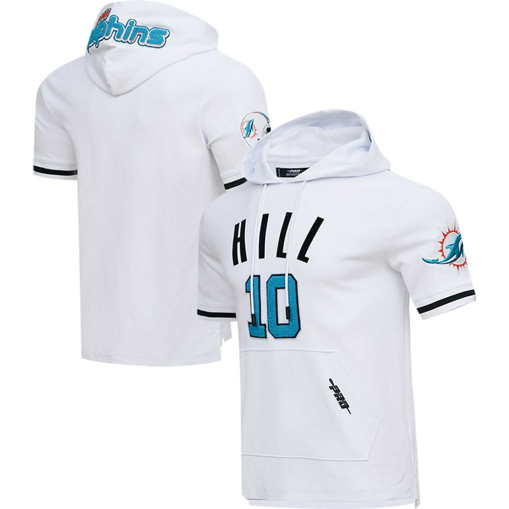 Tyreek Hill Miami Dolphins Pro Standard Player Name & Number Hoodie T-Shirt - White discount