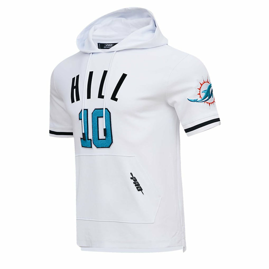 Tyreek Hill Miami Dolphins Pro Standard Player Name & Number Hoodie T-Shirt - White discount