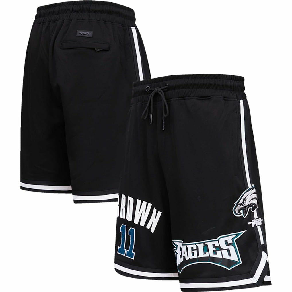 A.J. Brown Philadelphia Eagles Pro Standard Player Name & Number Shorts - Black discount