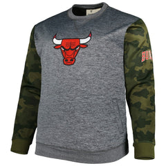 Chicago Bulls Big & Tall Camo Stitched Sweatshirt - Heather Charcoal shop