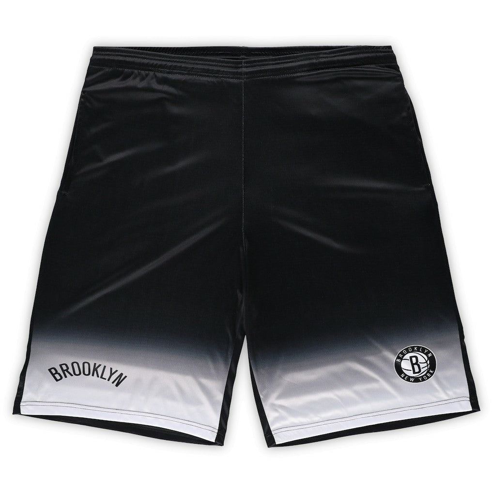 Brooklyn Nets Big & Tall Fadeaway Shorts - Black discount