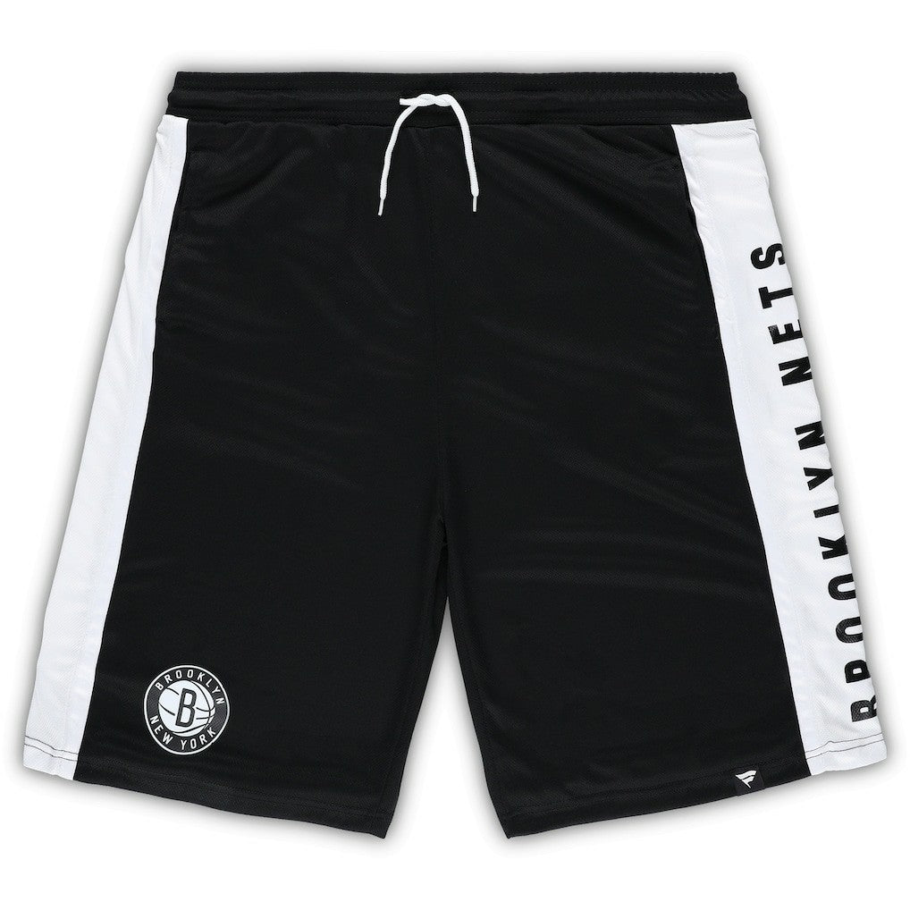 Brooklyn Nets Big & Tall Referee Iconic Mesh Shorts - Black discount