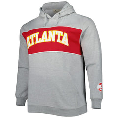 Atlanta Hawks Big & Tall Wordmark Pullover Hoodie - Heather Gray outlet