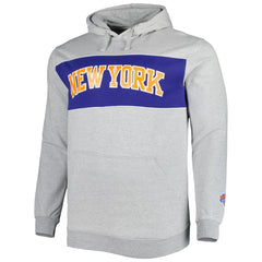 New York Knicks Big & Tall Wordmark Pullover Hoodie - Heather Gray on sale