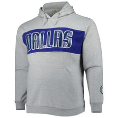 Dallas Mavericks Big & Tall Wordmark Pullover Hoodie sale - Heather Gray outlet
