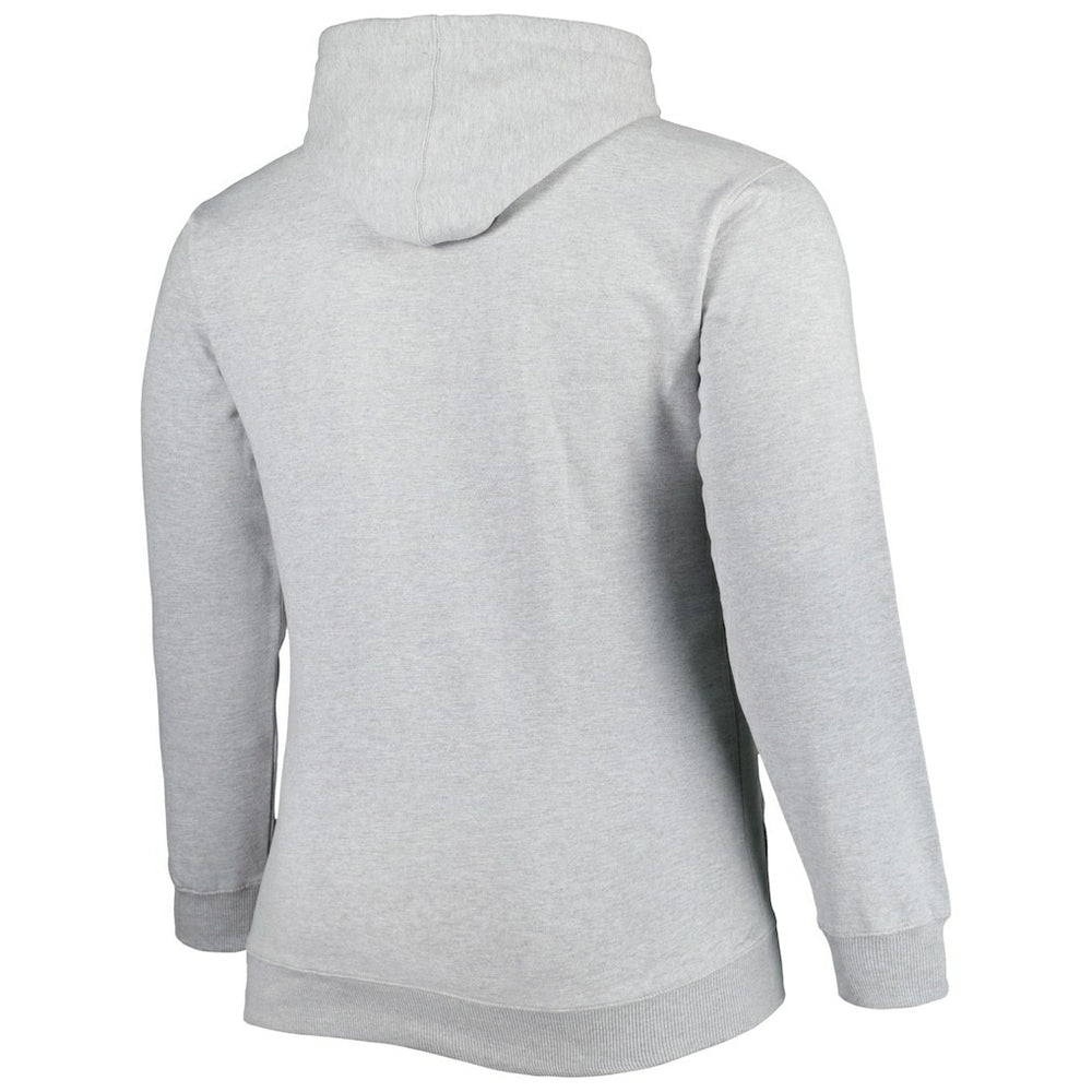 Brooklyn Nets Big & Tall Wordmark Pullover Hoodie - Heather Gray cheap