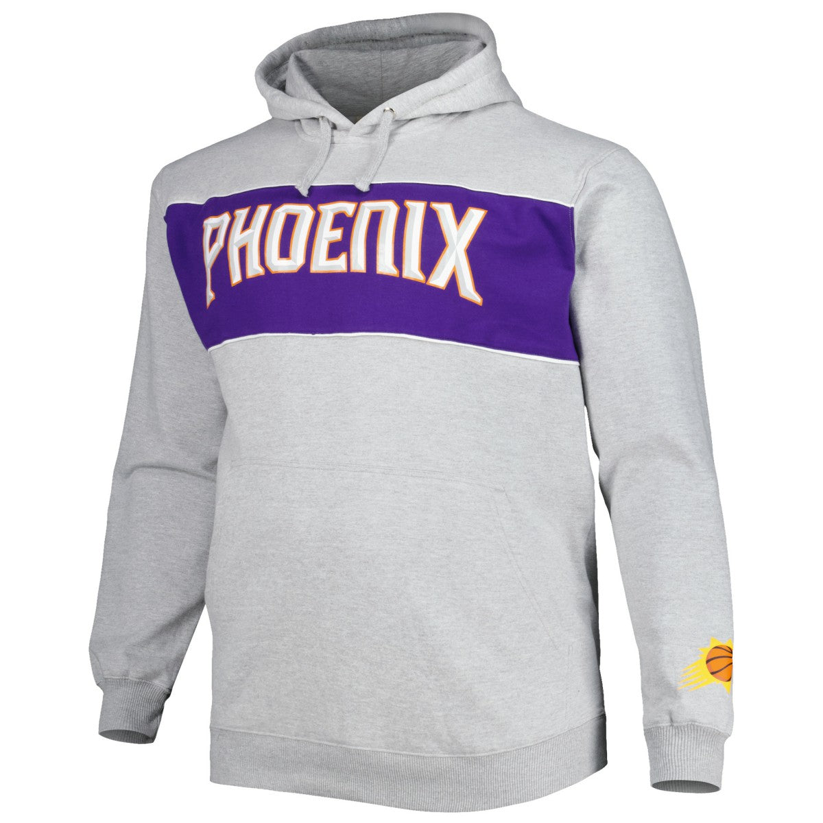 Phoenix Suns Big & Tall Wordmark Pullover Hoodie - Heather Gray shop