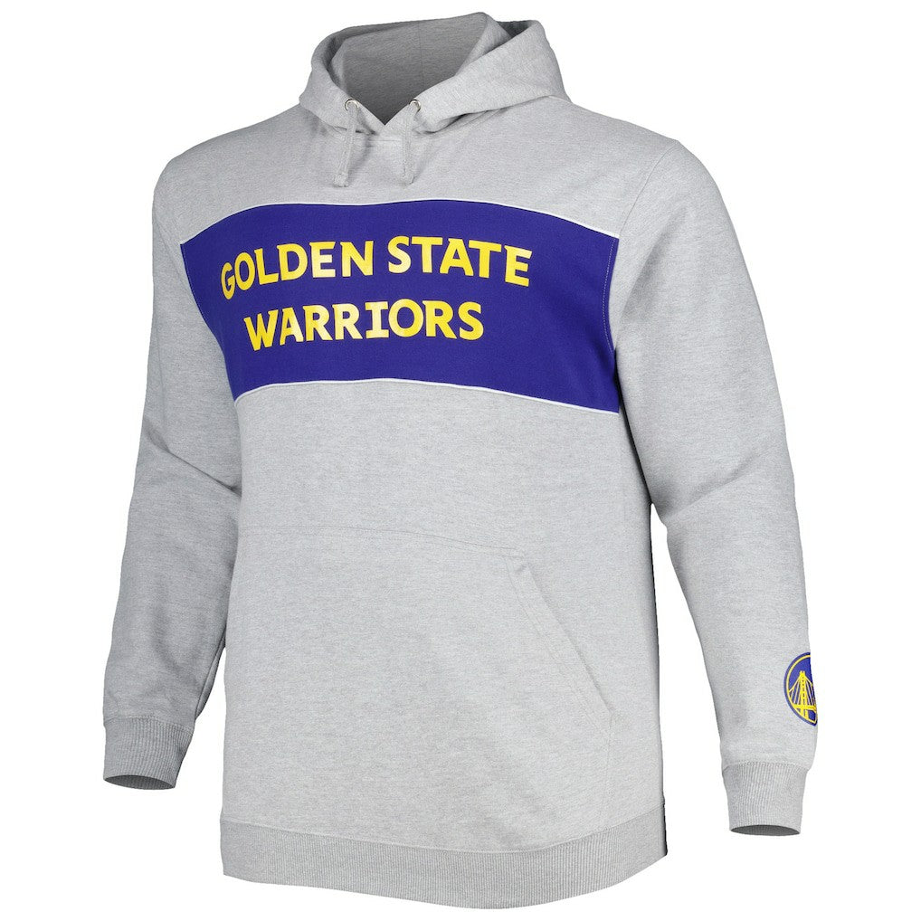 Golden State Warriors Big & Tall Wordmark Pullover Hoodie sale - Heather Gray outlet