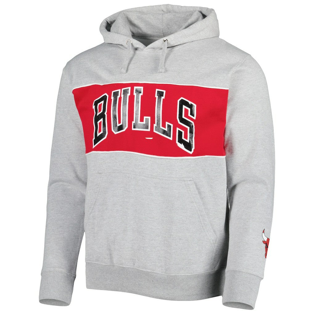 Chicago Bulls Wordmark French Terry Pullover Hoodie - Heather Gray outlet