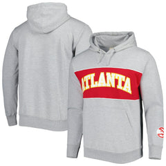 Atlanta Hawks Wordmark French Terry Pullover Hoodie - Heather Gray discount