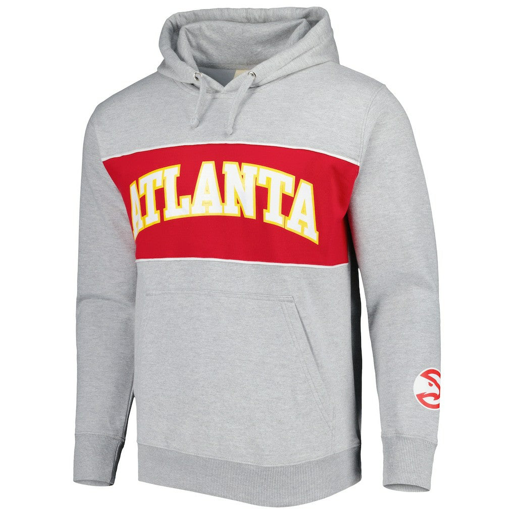 Atlanta Hawks Wordmark French Terry Pullover Hoodie - Heather Gray discount