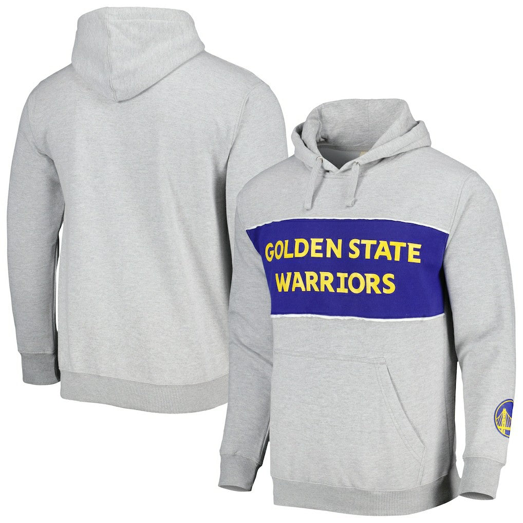 Golden State Warriors Wordmark French Terry Pullover Hoodie sale - Heather Gray cheap