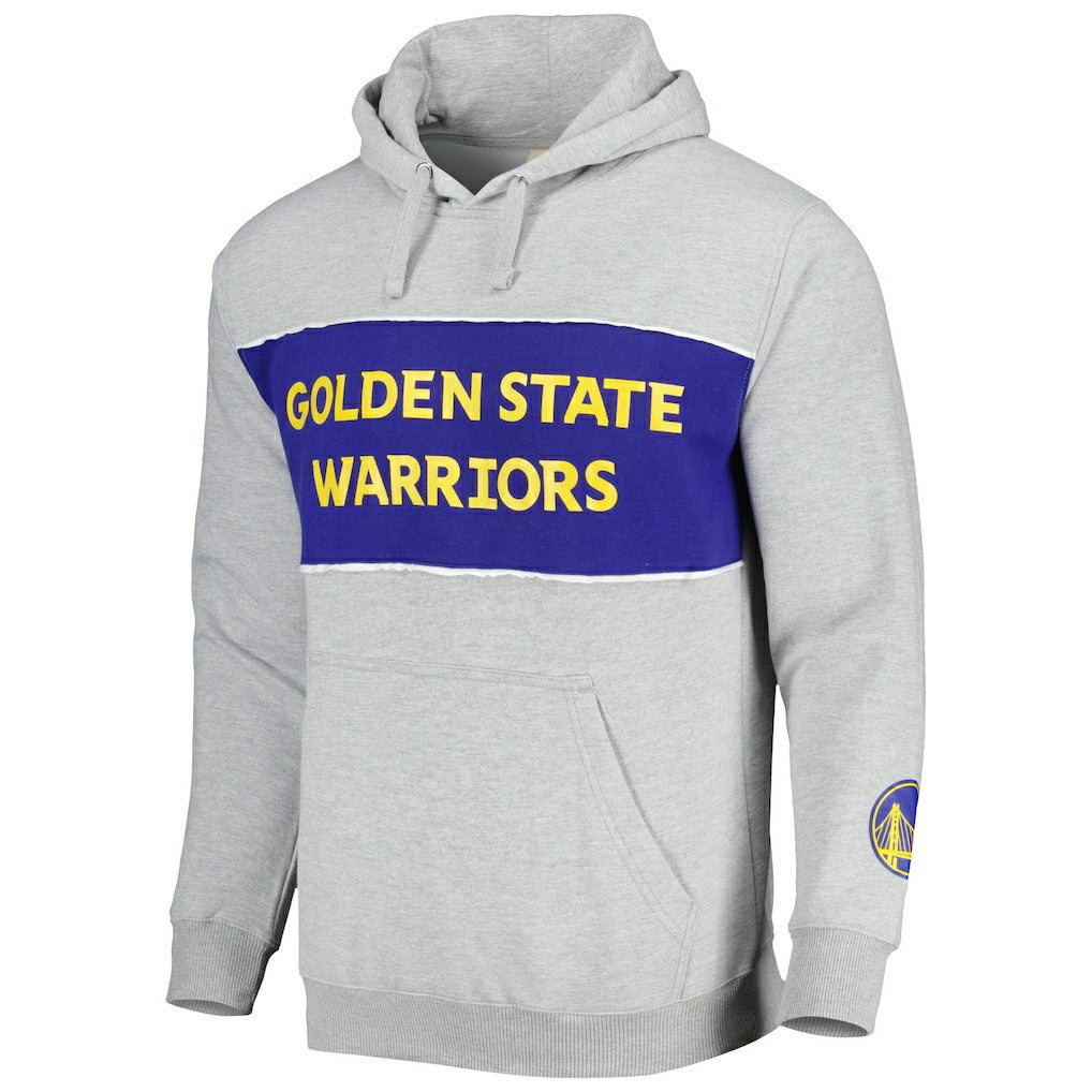 Golden State Warriors Wordmark French Terry Pullover Hoodie sale - Heather Gray cheap