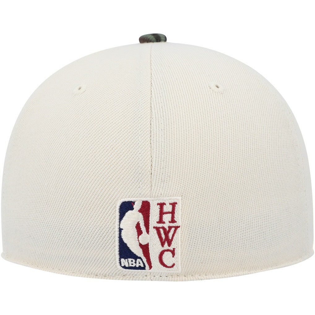 Philadelphia 76ers Hardwood Classics 1976 NBA All-Star Game Off White Camo Fitted Hat - Cream/Camo shop