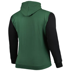 Milwaukee Bucks Big & Tall Bold Attack Pullover Hoodie - Hunter Green/Black shop