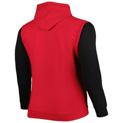 Chicago Bulls Big & Tall Bold Attack Pullover Hoodie - Red/Black discount