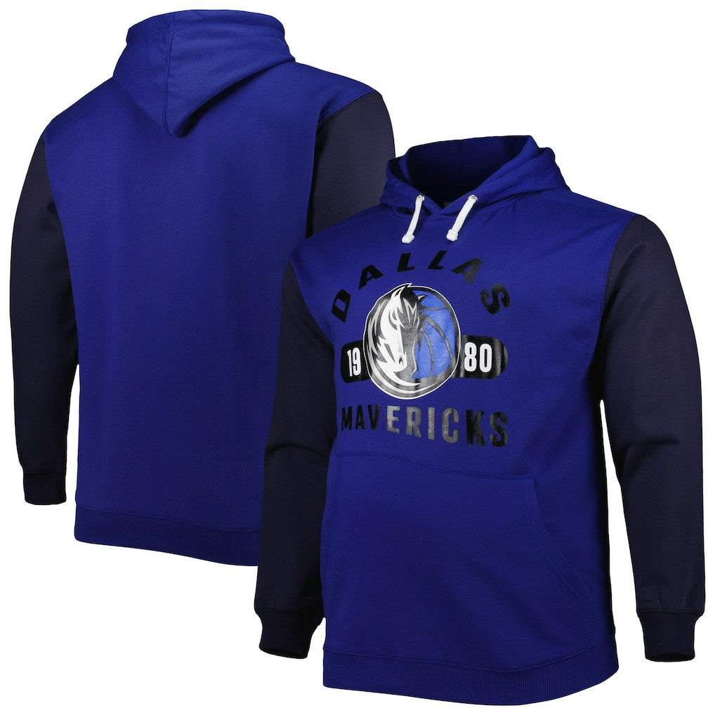 Dallas Mavericks Big & Tall Bold Attack Pullover Hoodie sale - Blue/Navy online