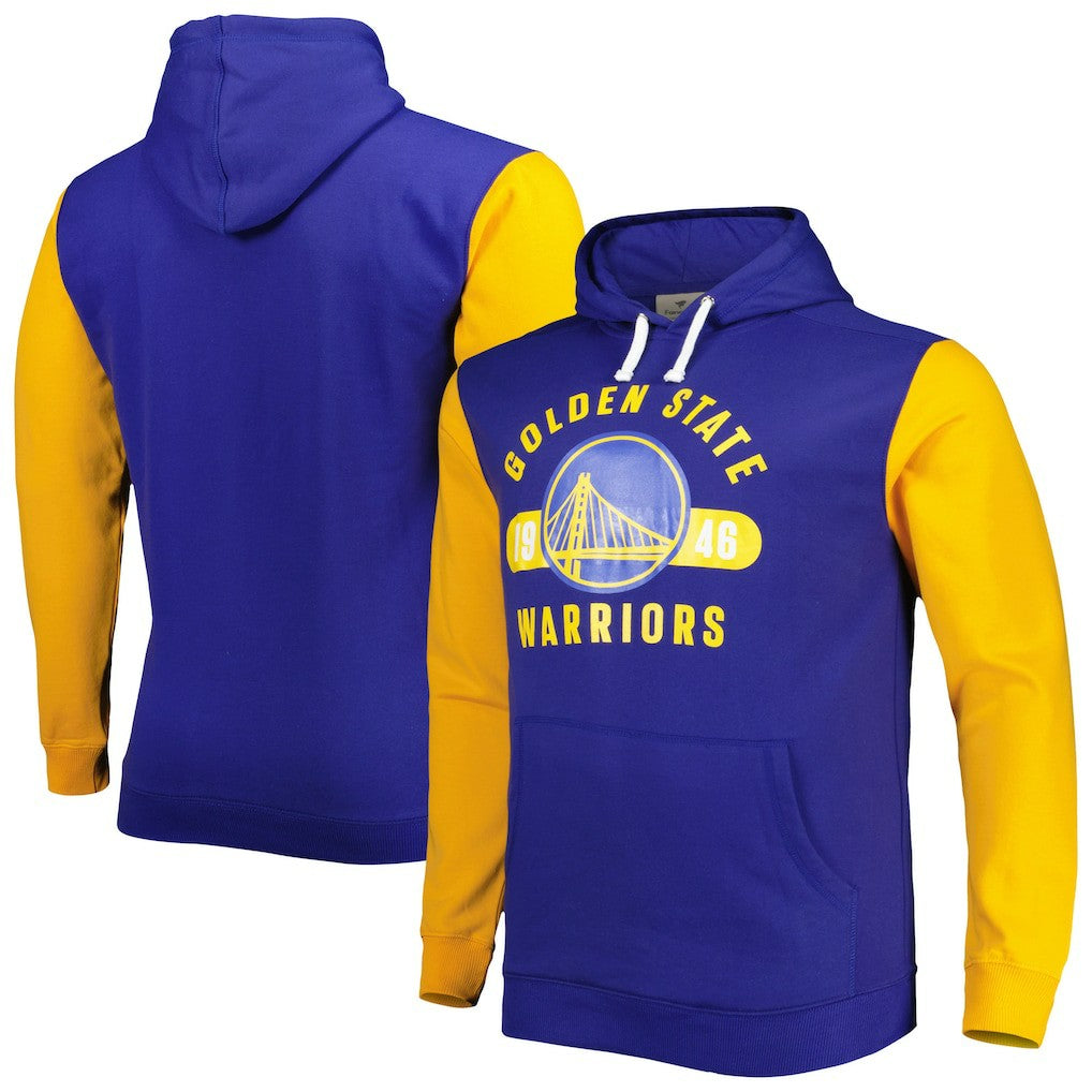 Golden State Warriors Big & Tall Bold Attack Pullover Hoodie sale - Royal/Gold outlet