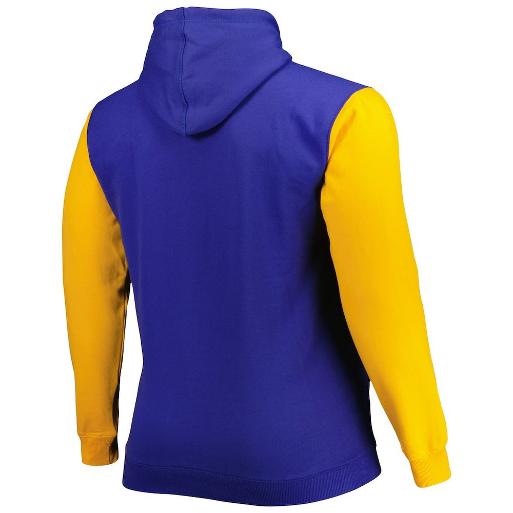 Golden State Warriors Big & Tall Bold Attack Pullover Hoodie sale - Royal/Gold outlet