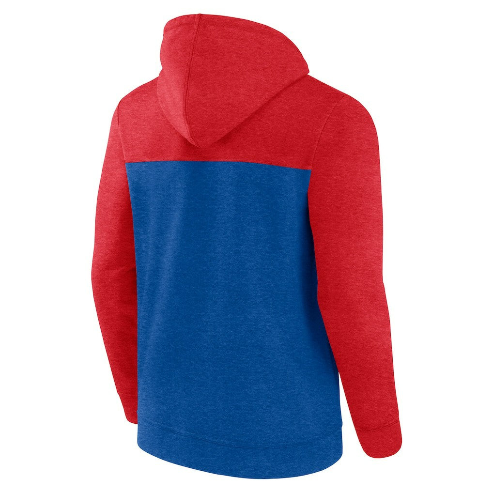 Philadelphia 76ers Big & Tall Down and Distance Full-Zip Hoodie - Royal/Red outlet