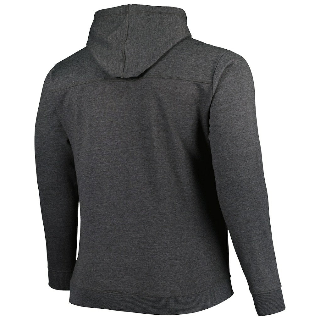Brooklyn Nets Big & Tall Down and Distance Full-Zip Hoodie - Heathered Black for sale