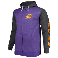 Phoenix Suns Big & Tall Down and Distance Full-Zip Hoodie - Purple/Heathered Black online