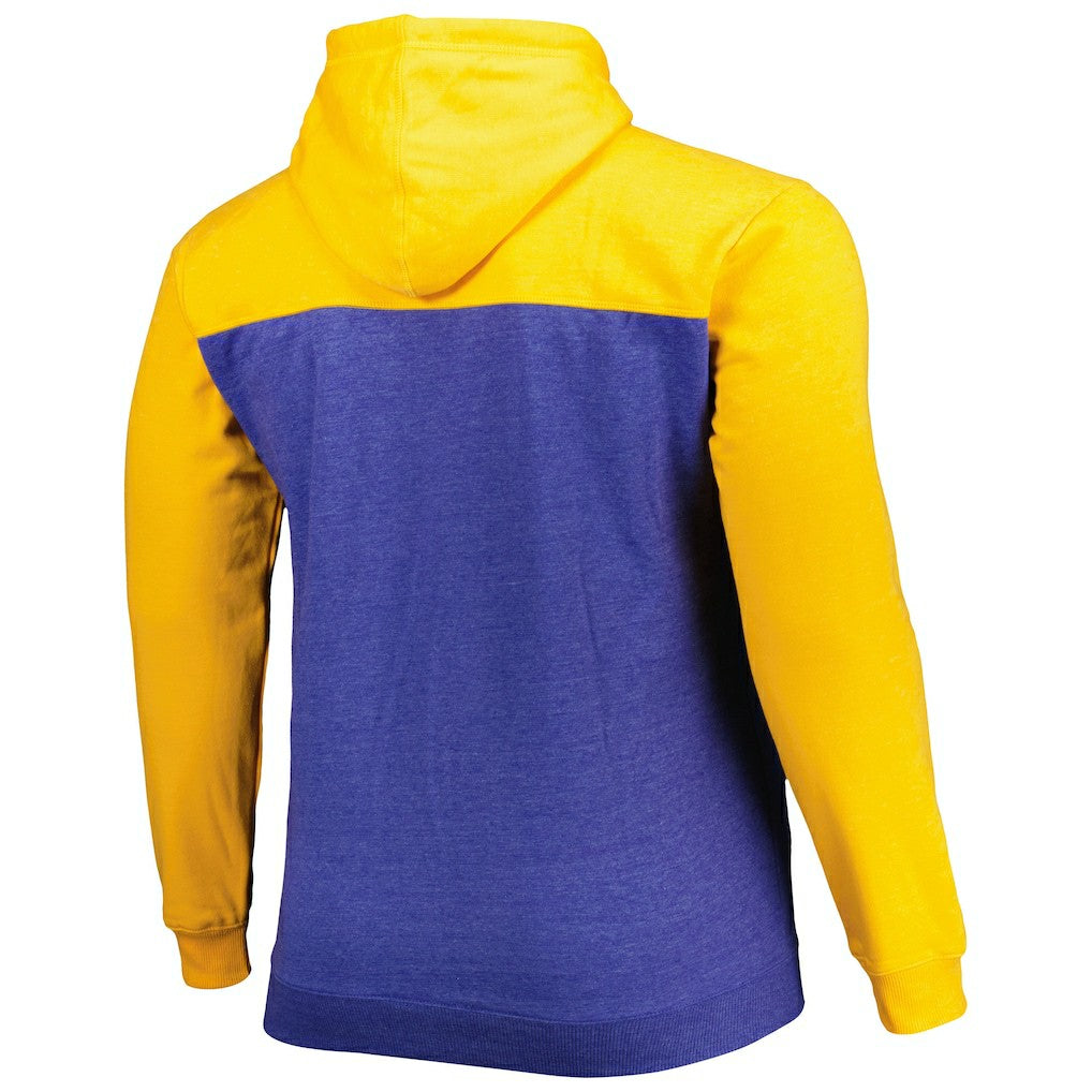 Golden State Warriors Big & Tall Down and Distance Full-Zip Hoodie sale - Royal/Gold discount