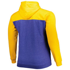 Golden State Warriors Big & Tall Down and Distance Full-Zip Hoodie sale - Royal/Gold discount