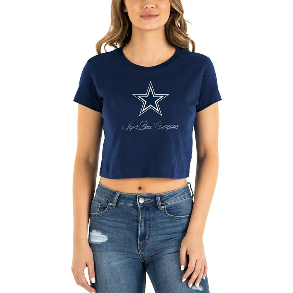 Dallas Cowboys New Era Women's Historic Champs T-Shirt - Navy on sale
