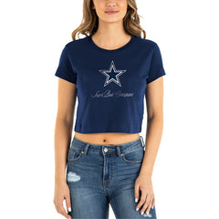Dallas Cowboys New Era Women's Historic Champs T-Shirt - Navy on sale