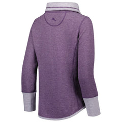 Baltimore Ravens Women's Sport Sun Fade Full-Zip Sweatshirt - Heathered Purple cheap