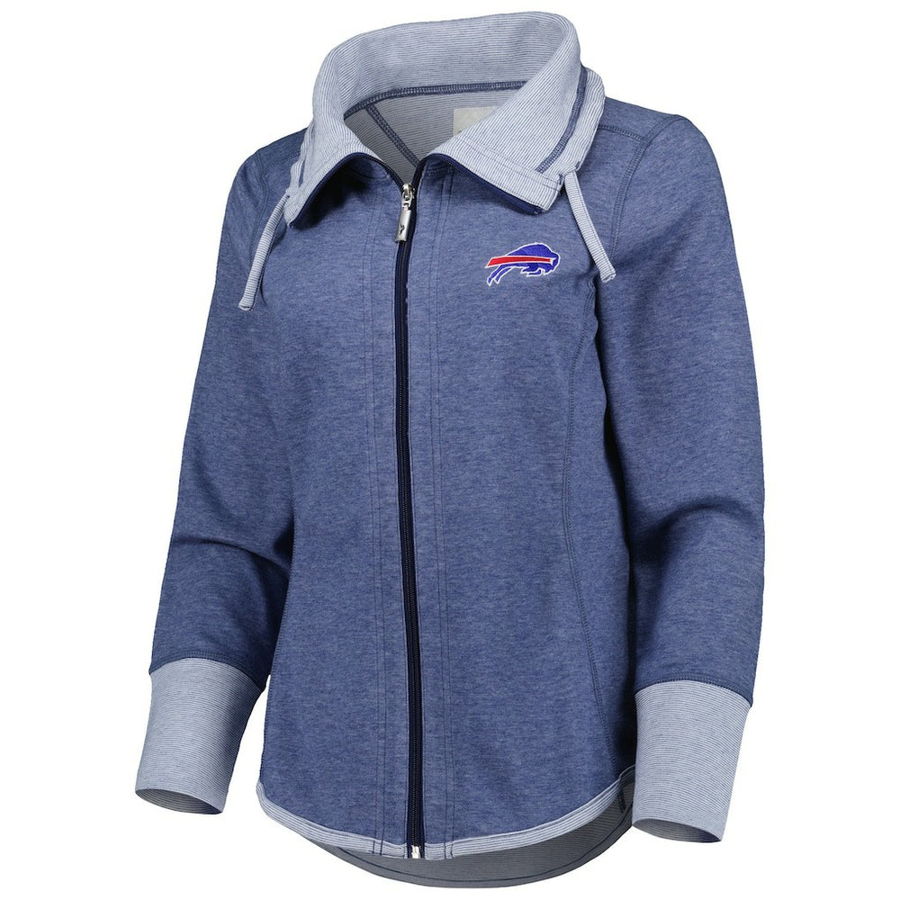 Buffalo Bills Women's Sport Sun Fade Full-Zip Sweatshirt - Heathered Royal for sale