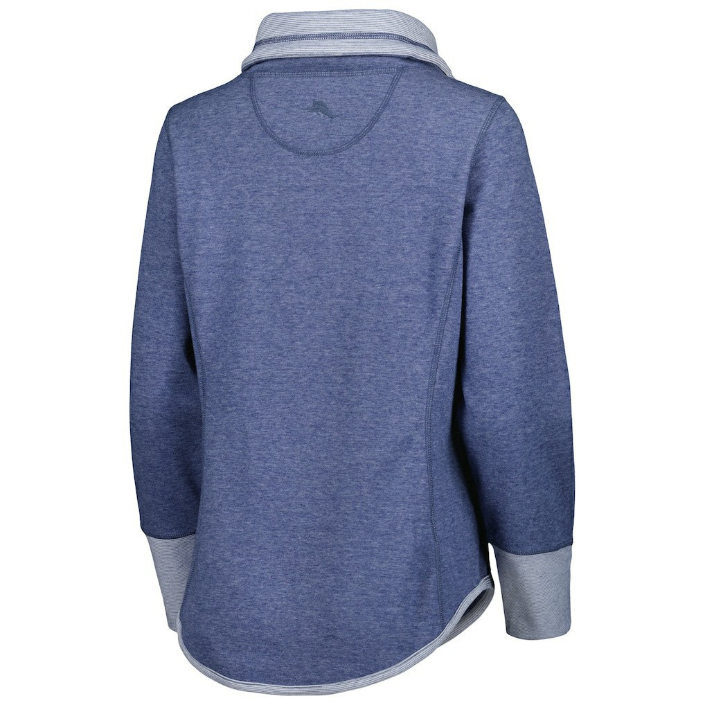 Buffalo Bills Women's Sport Sun Fade Full-Zip Sweatshirt - Heathered Royal for sale