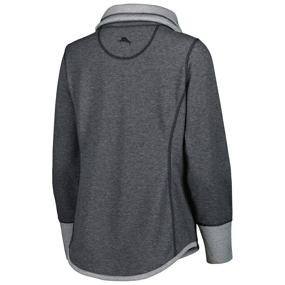 Cleveland Browns Women's Sport Sun Fade Full-Zip Sweatshirt - Heathered Black cheap