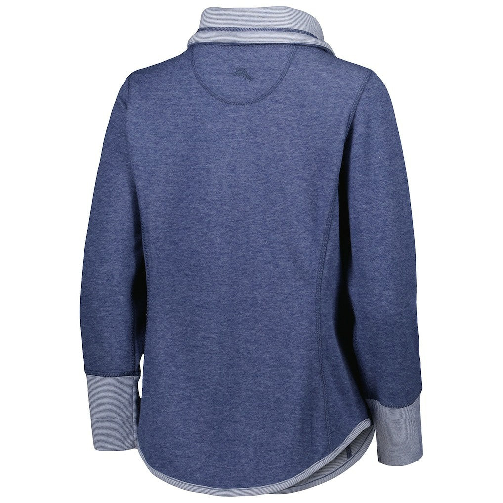 Dallas Cowboys Women's Sport Sun Fade Full-Zip Sweatshirt - Heathered Navy sale