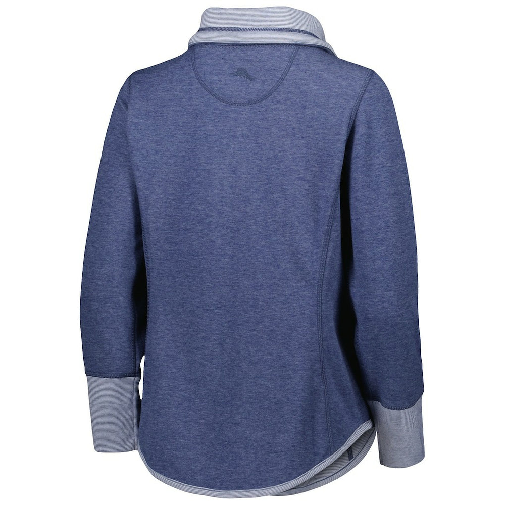 Dallas Cowboys Women's Sport Sun Fade Full-Zip Sweatshirt - Heathered Navy sale