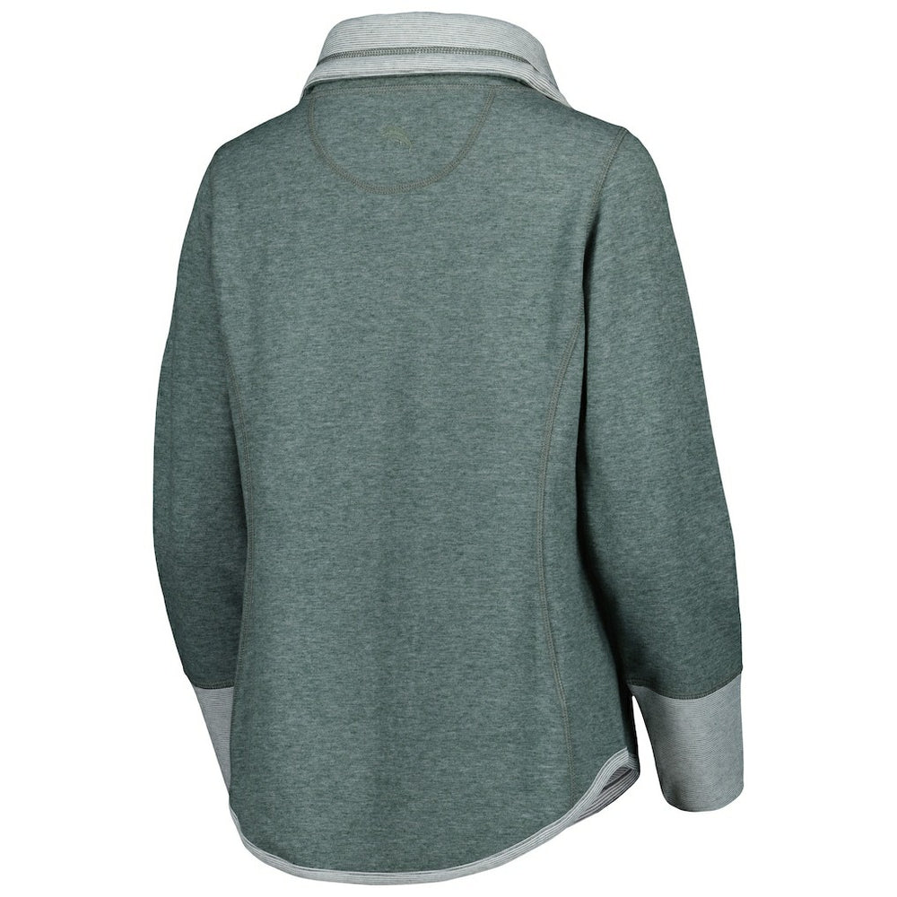 Green Bay Packers Women's Sport Sun Fade Full-Zip Sweatshirt - Heathered Green cheap